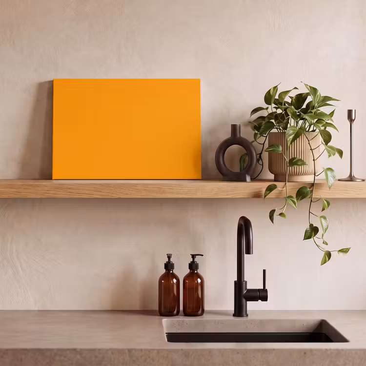 Canvas schilderij - Warm - Ochre - Oranje — 2