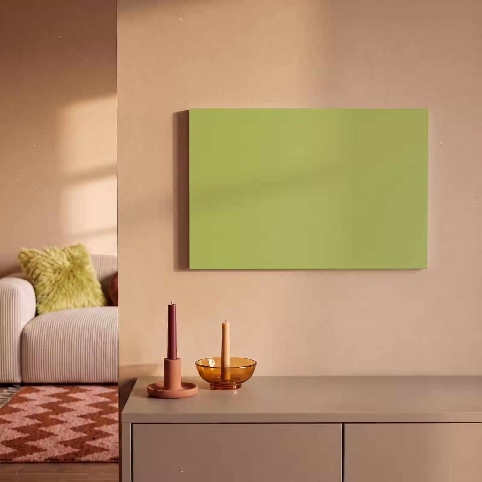 Canvas schilderij - Lime - Glow - Groen — 1