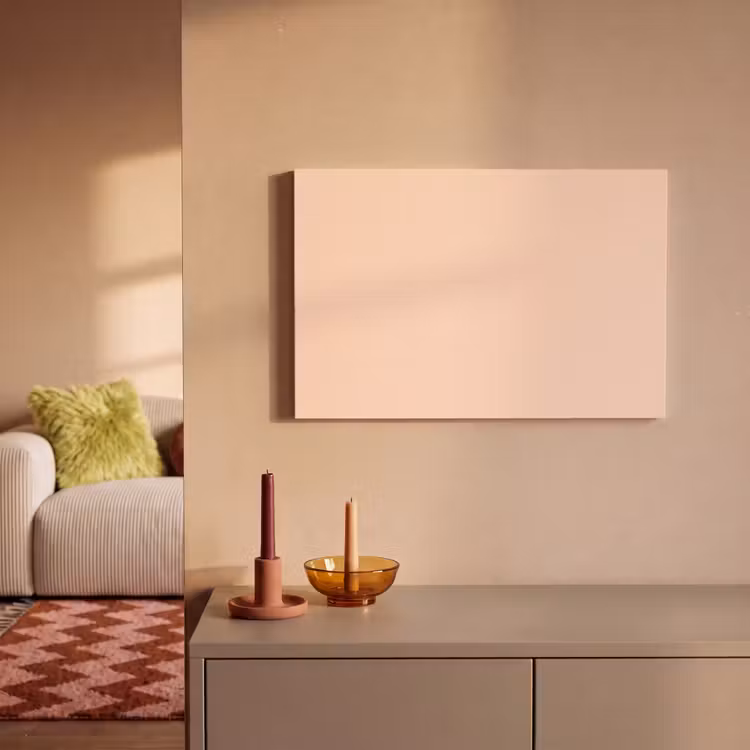 Canvas schilderij - Pale - Peach - Nude — 1