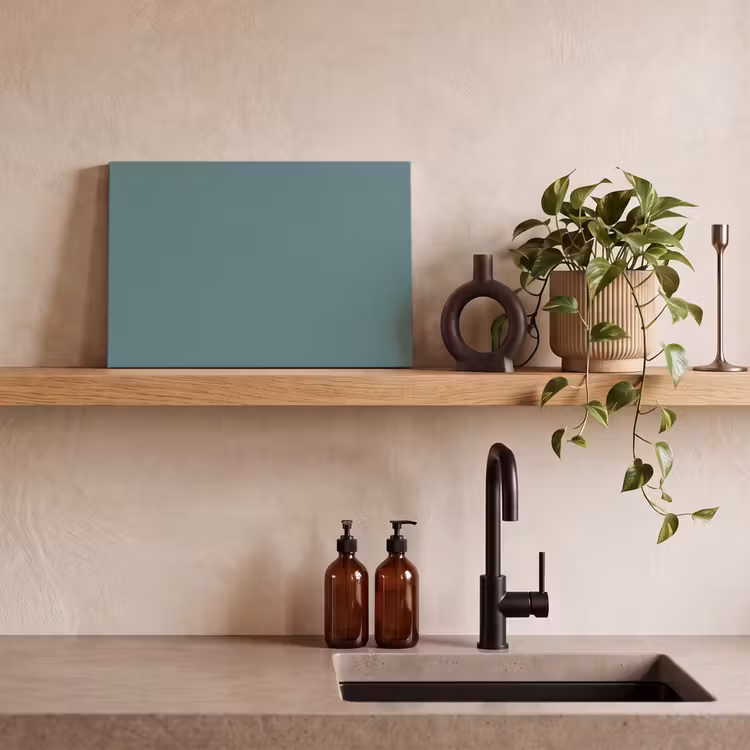 Canvas schilderij - Serene - Teal - Blauw — 2