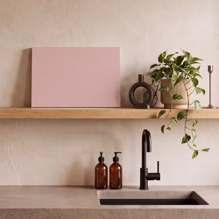 Canvas schilderij - Soft - Blush - Roze — 2