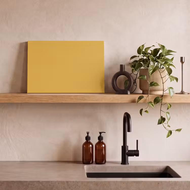 Canvas schilderij - Joyful - Mustard - Geel — 2