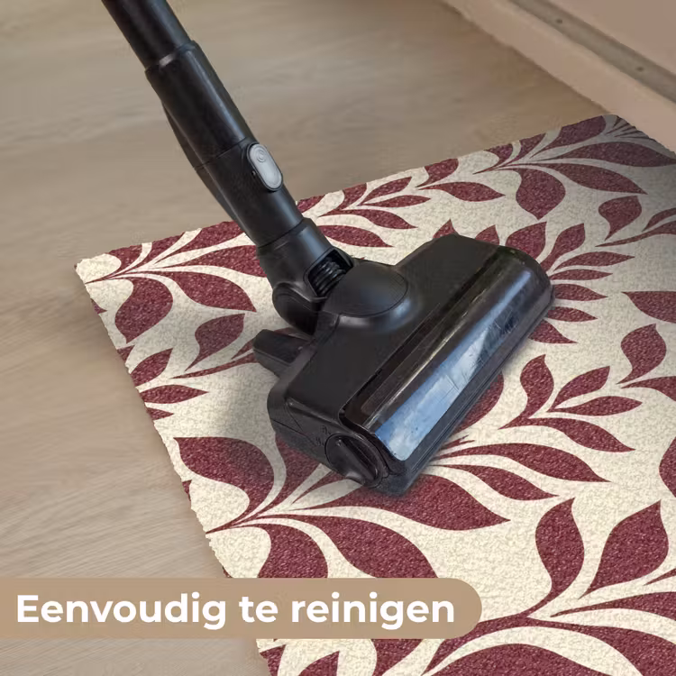 Deurmat - Abstract - Bladeren - Burgundy — 9