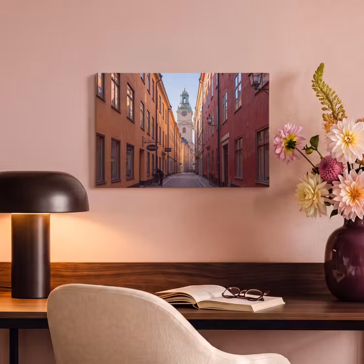 Canvas schilderij - Straat - Klokkentoren - Stad - Architectuur - Historisch — 3