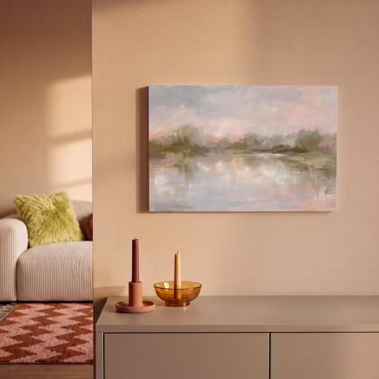 Canvas schilderij - Natuur - Landschap - Abstract - Water - Groen — 1