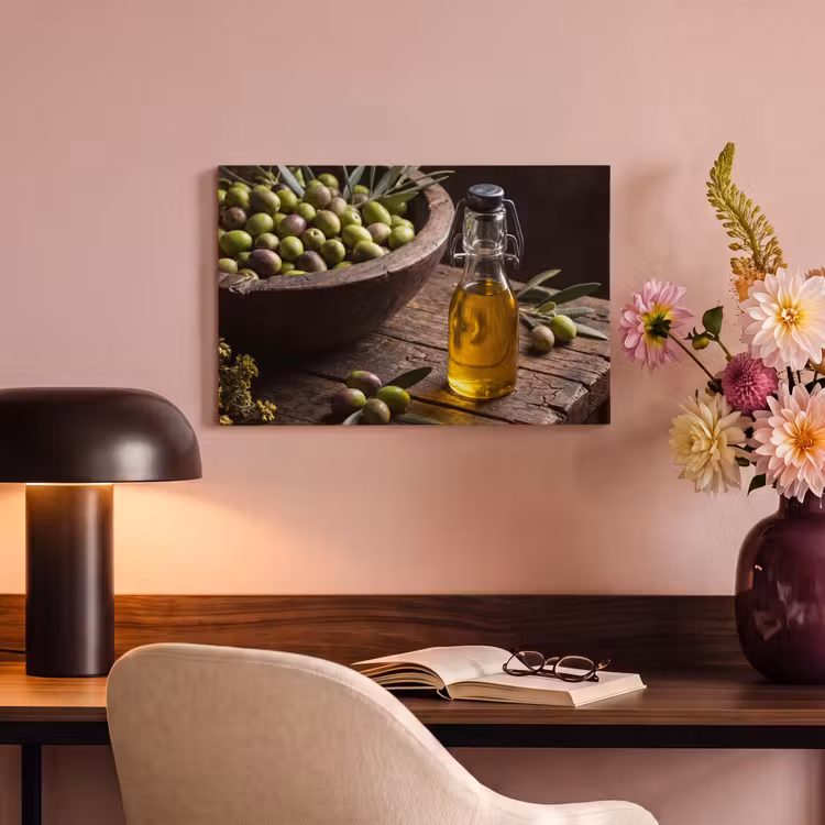 Canvas schilderij - Olijven - Eten - Rustiek — 3