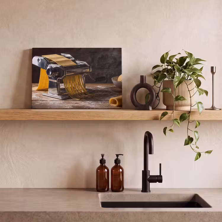 Canvas schilderij - Pasta - Vers - Koken — 2