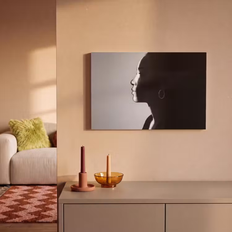Canvas schilderij - Vrouw - Profiel - Mensen - Zwart-wit — 2