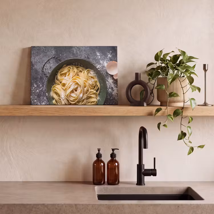 Canvas schilderij - Pasta - Keuken - Eten — 2