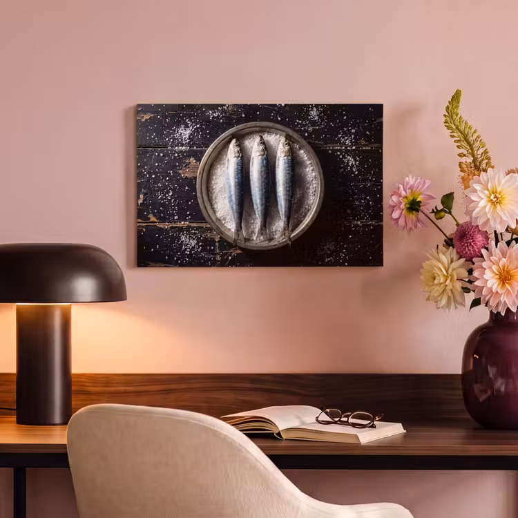 Canvas schilderij - Vis - Zout - Eten — 3
