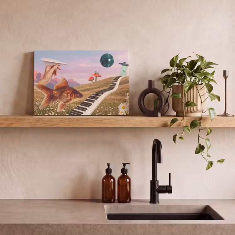 Canvas schilderij - Vis - Natuur - Abstract — 2