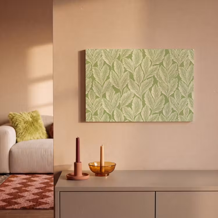 Canvas schilderij - Groen - Botanisch - Bladeren - Vintage - Patroon — 1