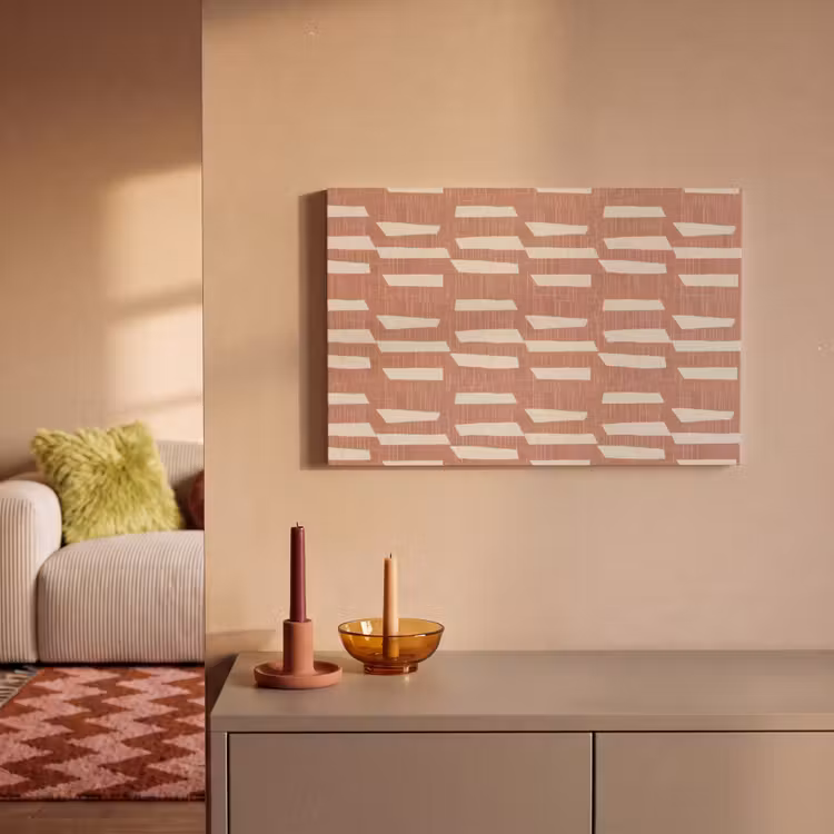 Canvas schilderij - Terracotta - Abstract - Textuur - Patroon — 1