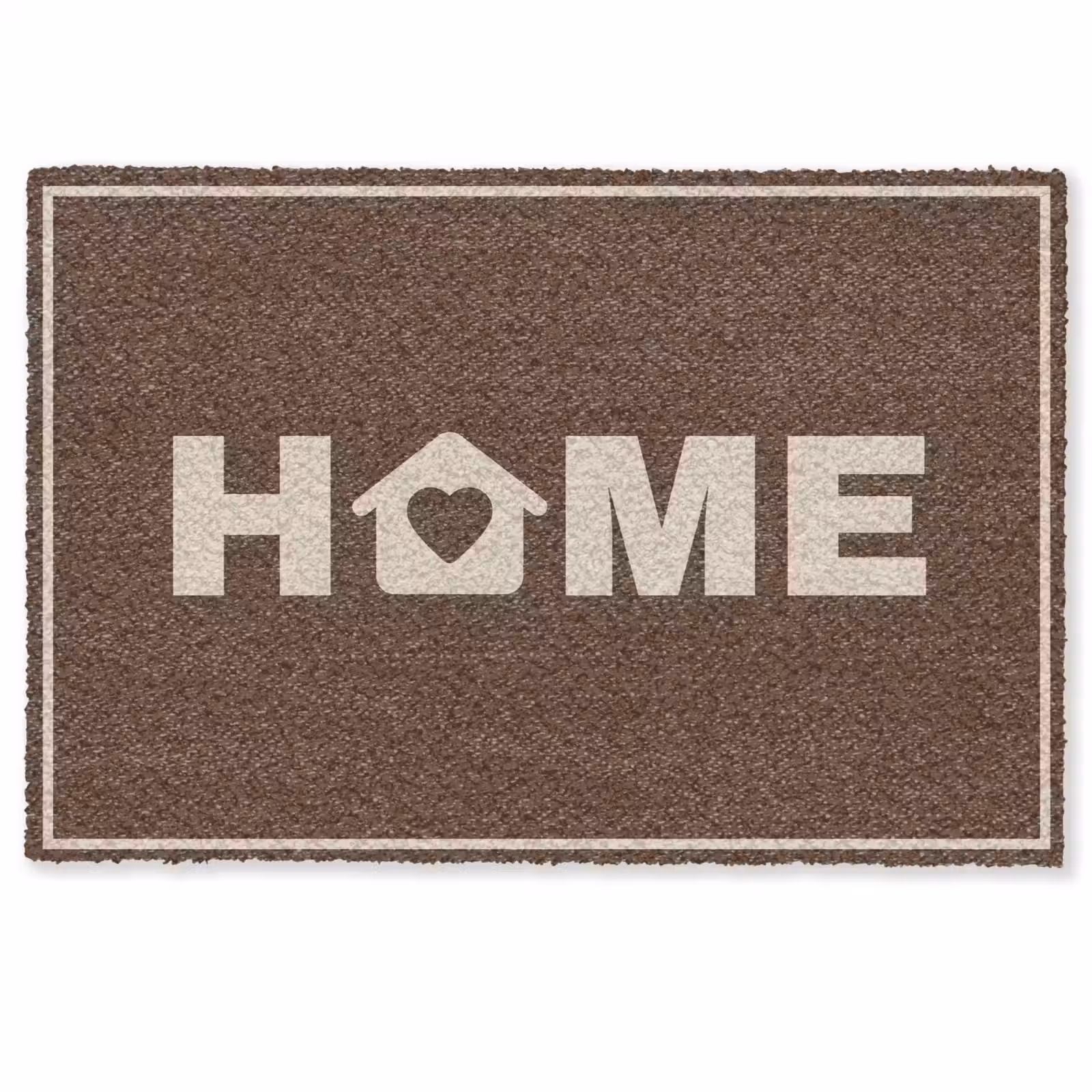 Deurmat - Home - Tekst - Bruin — 1