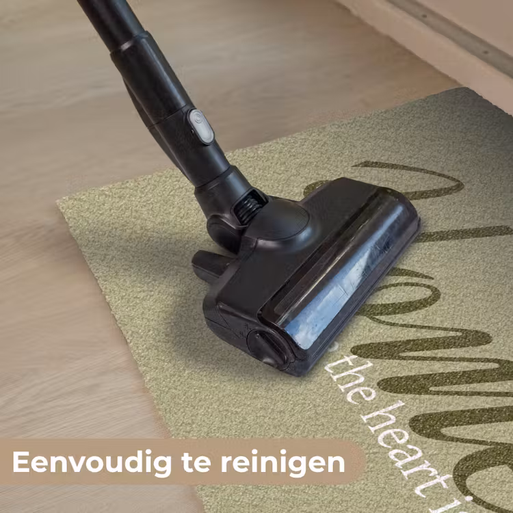 Deurmat - Home is where the heart is - Quote - Groen — 9