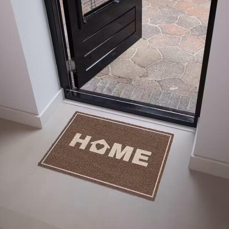 Deurmat - Home - Tekst - Bruin — 4