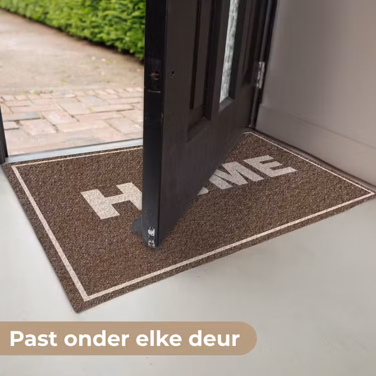 Deurmat - Home - Tekst - Bruin — 7