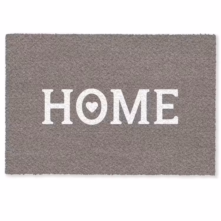Deurmat - Home - Tekst - Taupe — 1