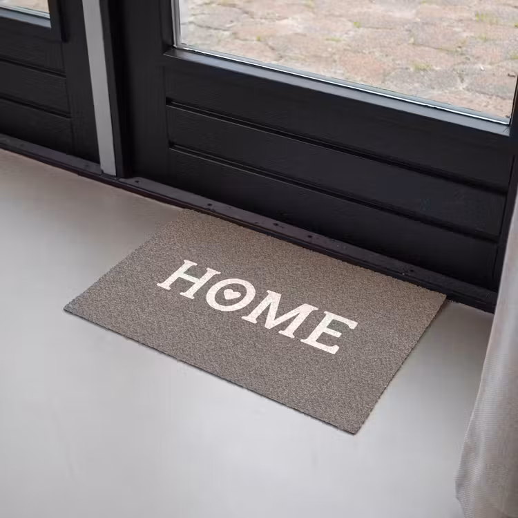 Deurmat - Home - Tekst - Taupe — 2