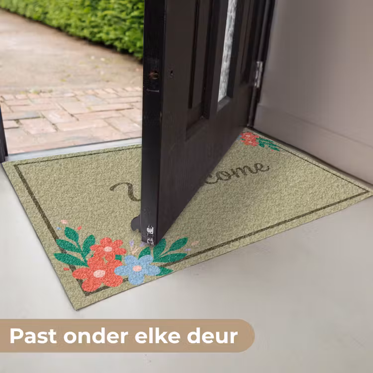 Deurmat - Welkom - Bloemen - Groen — 7