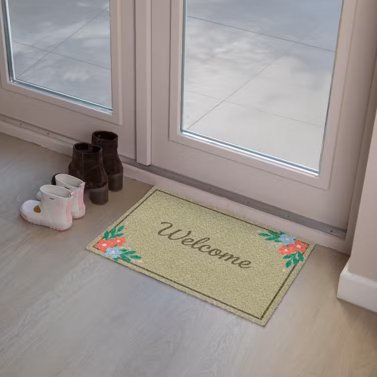 Deurmat - Welkom - Bloemen - Groen — 8