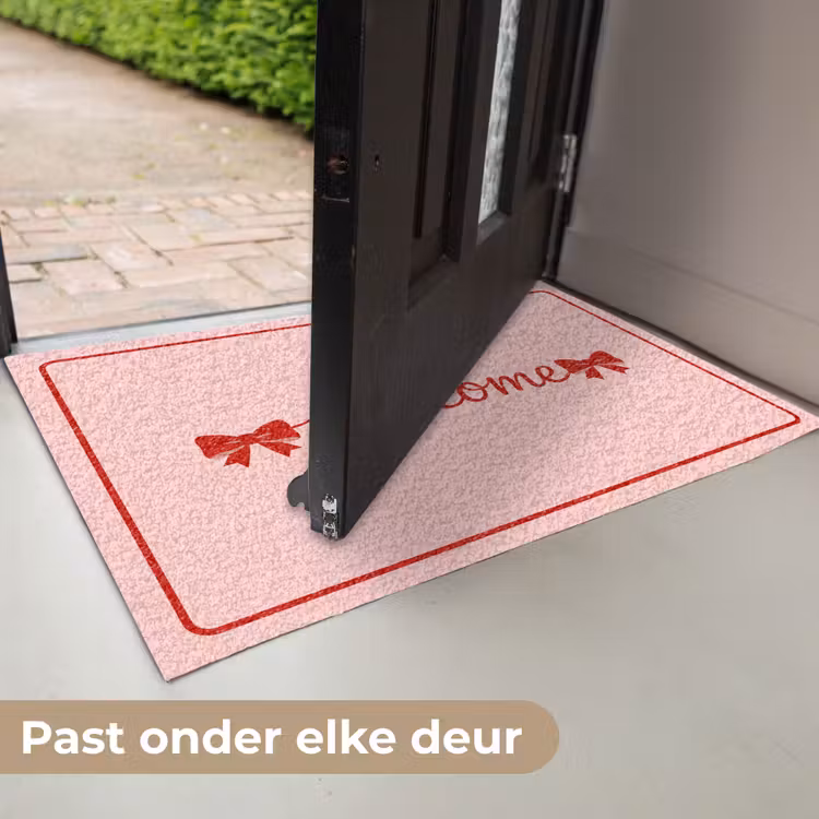 Deurmat - Welkom - Strik - Roze — 7