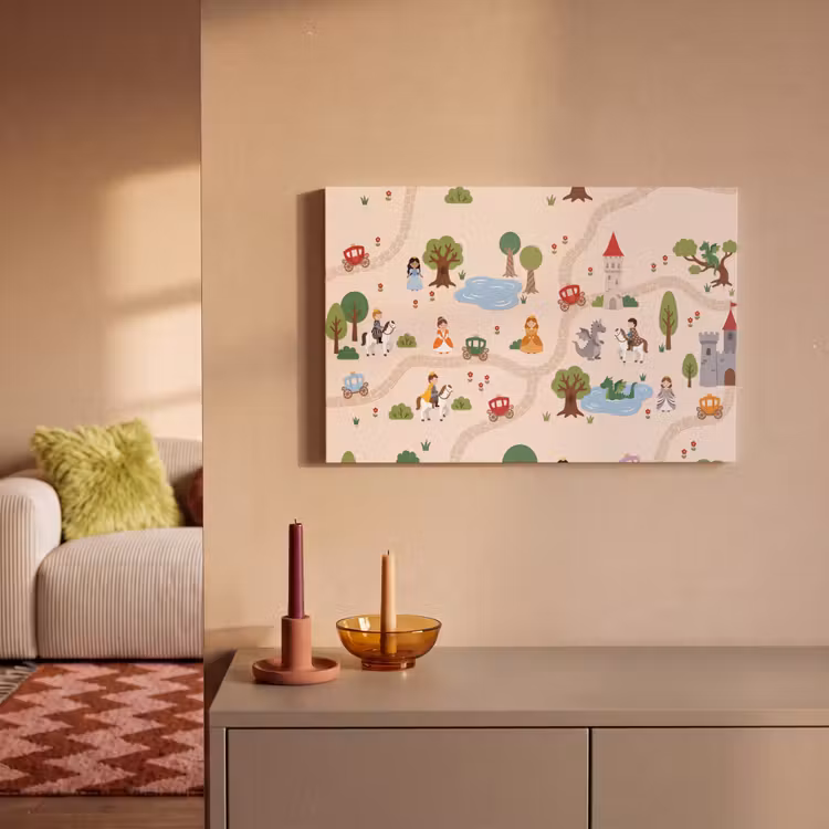 Canvas schilderij - Kasteel - Sprookje - Kinder — 1