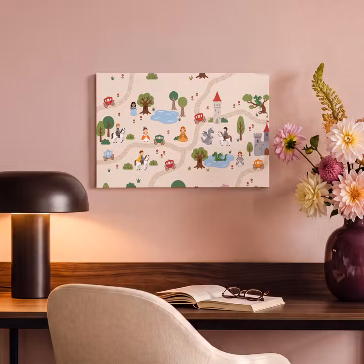 Canvas schilderij - Kasteel - Sprookje - Kinder — 3