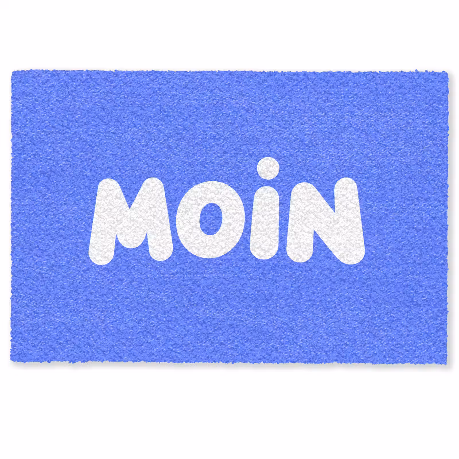 Deurmat - Quote - Blauw - Wit — 1