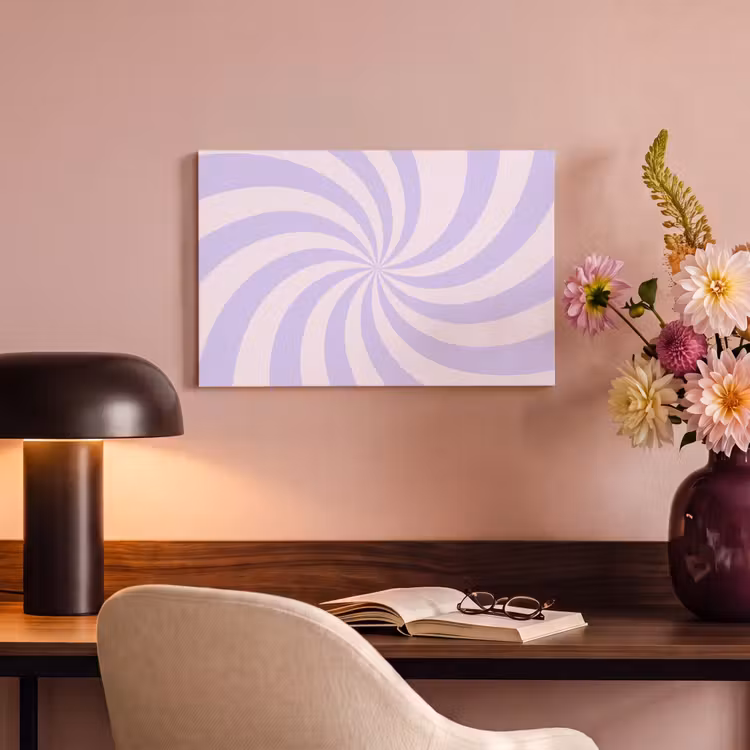 Canvas schilderij - Patroon - Spiraal - Abstract - Modern - Paars-Roze — 3