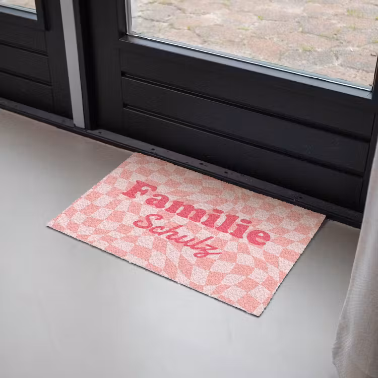 Personaliseerbare deurmat - Familie – Rosa — 2