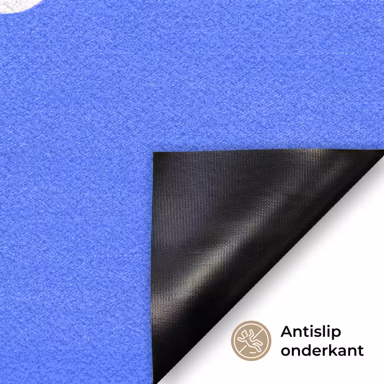 Deurmat - Quote - Blauw - Wit — 6