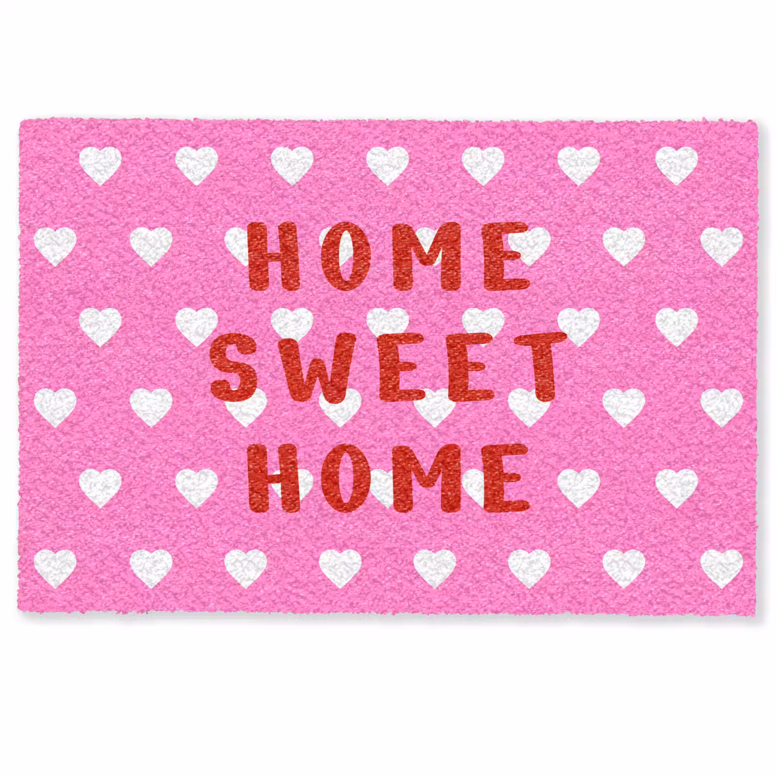 Deurmat - Home sweet home - Quote - Roze — 1