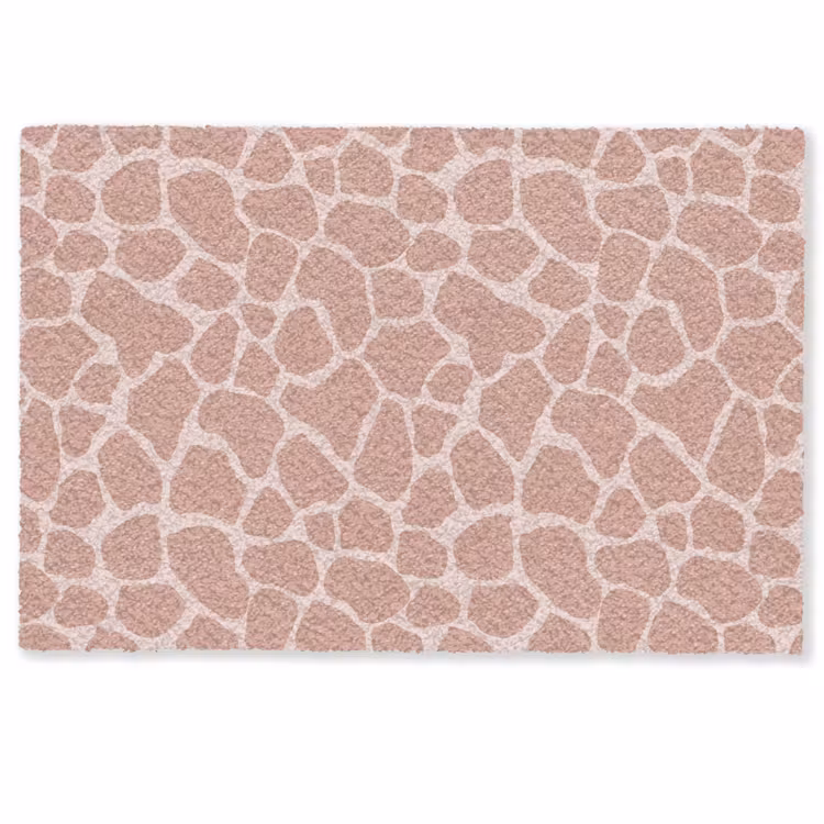 Deurmat - Giraffe - Lichtroze - Warm - Roze — 1