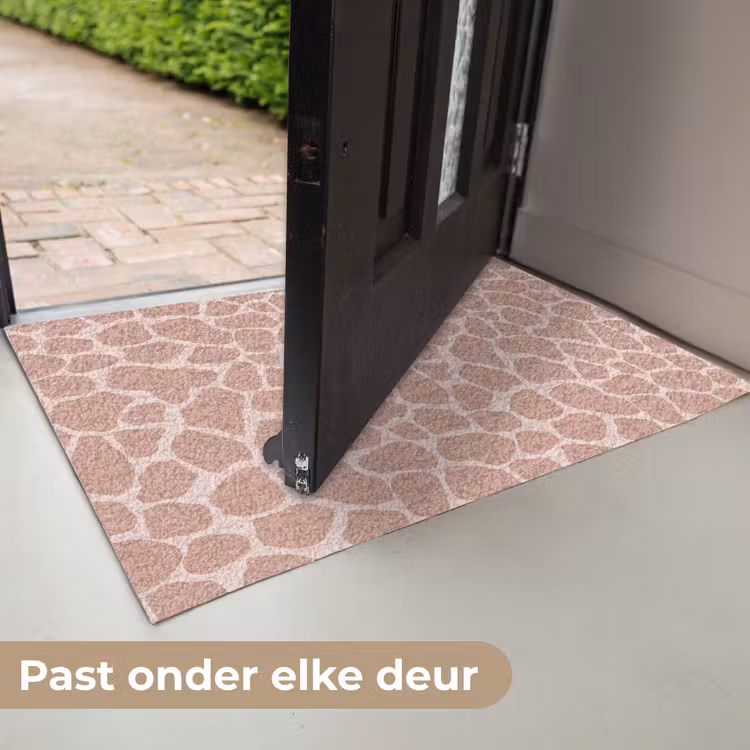 Deurmat - Giraffe - Lichtroze - Warm - Roze — 7