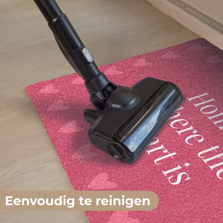 Deurmat - Home is where the heart is - Quote - Roze — 9