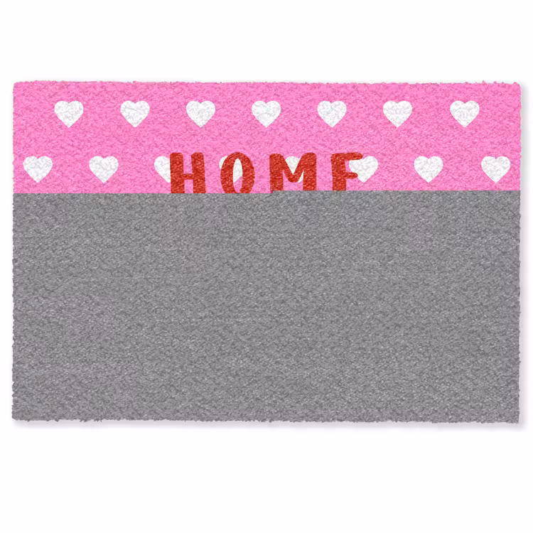 Deurmat - Home sweet home - Quote - Roze — 1