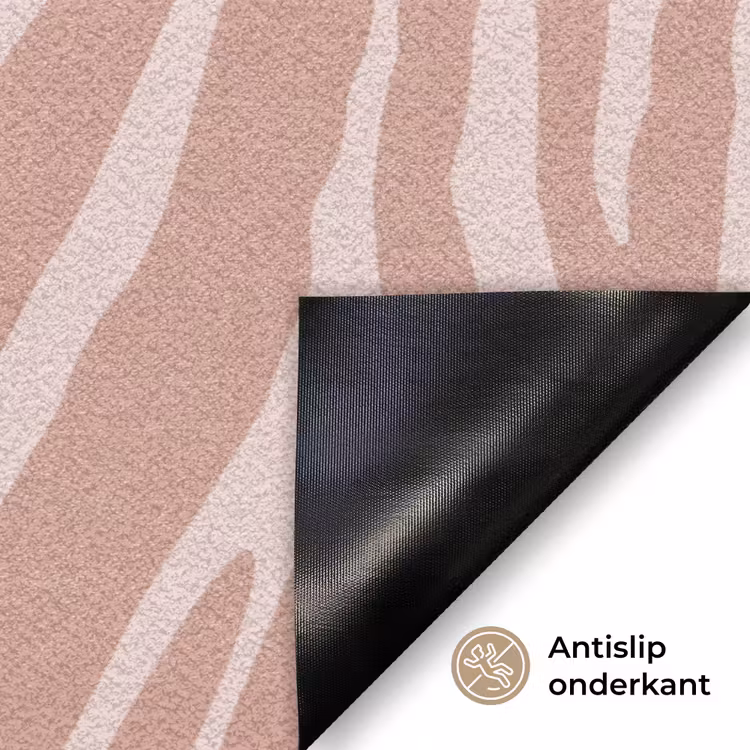 Deurmat - Lichtroze - Zebra - Patroon - Donkerroze — 6