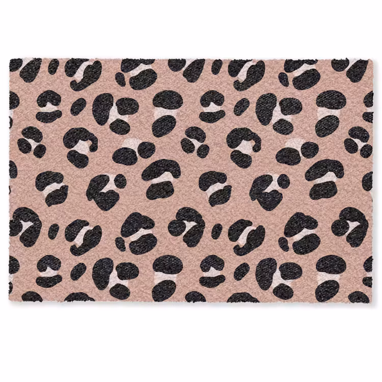 Deurmat - Luipaard - Vlekken - Beige - Roze — 1