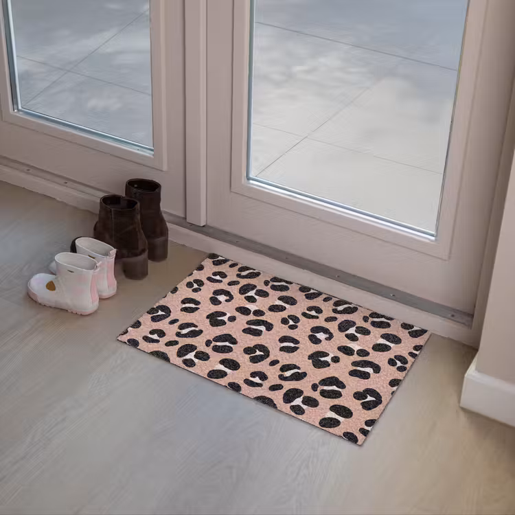 Deurmat - Luipaard - Vlekken - Beige - Roze — 8