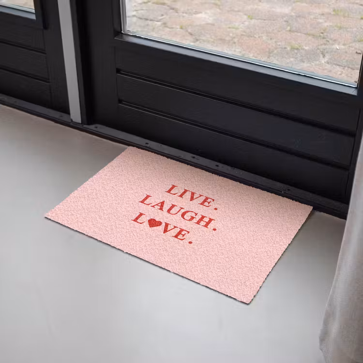 Deurmat - Quote - Love - Roze - Rood — 2