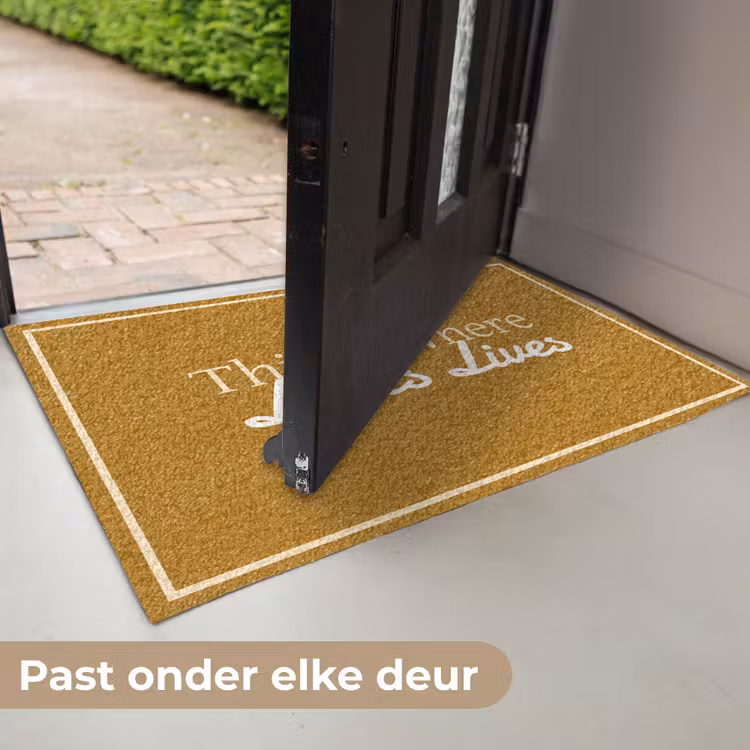 Deurmat - Quote - Modern - Mosterdgeel — 7
