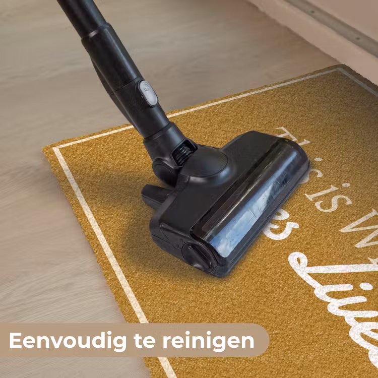 Deurmat - Quote - Modern - Mosterdgeel — 9