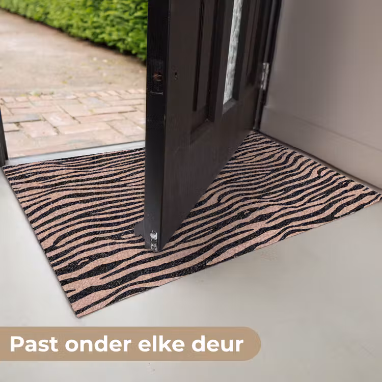 Deurmat - Strepen - Roze - Bruin — 7