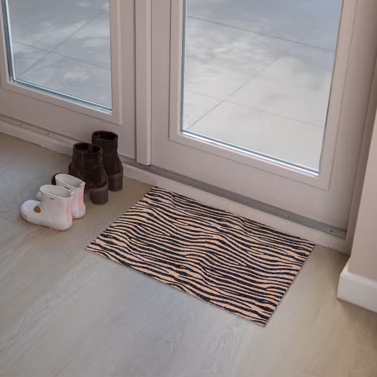 Deurmat - Strepen - Roze - Bruin — 8
