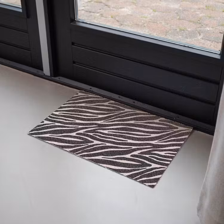 Deurmat - Zebra - Zwart - Roze — 2