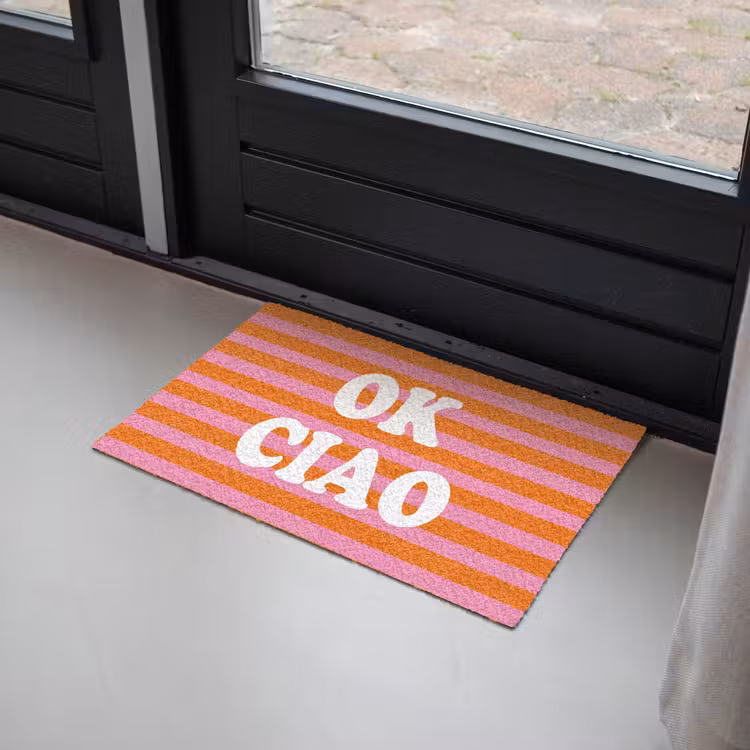 Deurmat - Ciao - Quote - Strepen — 2