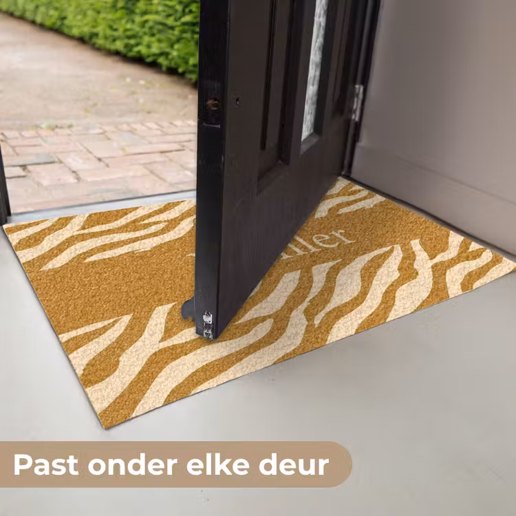 Personaliseerbare deurmat - Familie - in - Muster - Tierprint — 6
