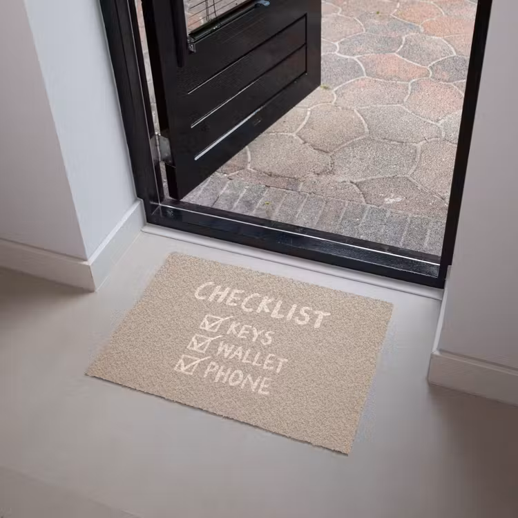 Deurmat - Quote - Checklist - Beige — 4