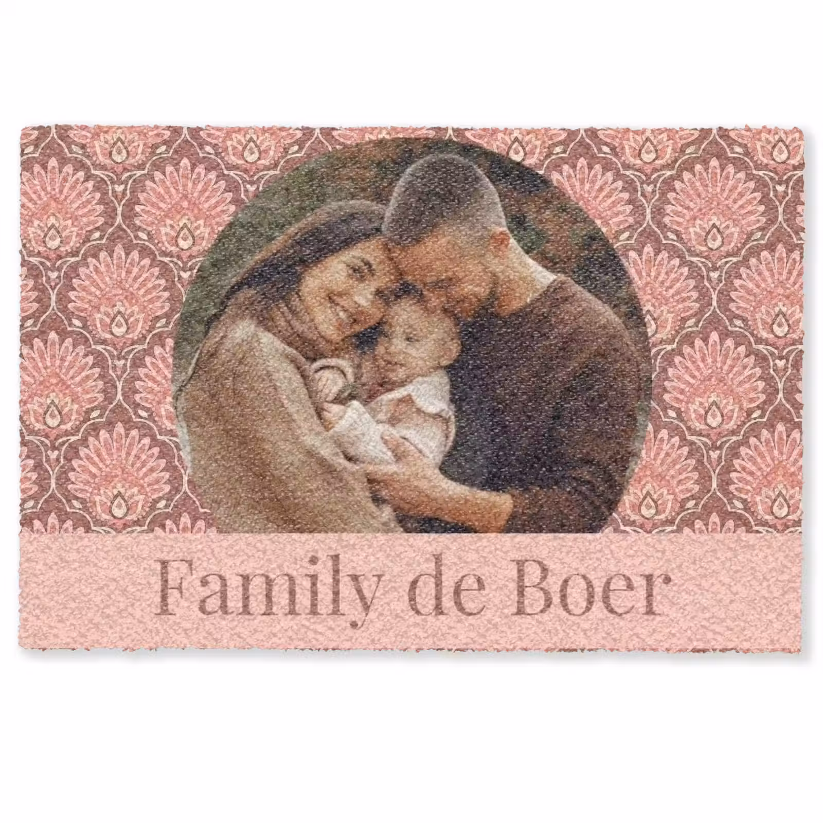 Personaliseerbare deurmat - Eigen - Foto - Rond - Balk - Onder — 1
